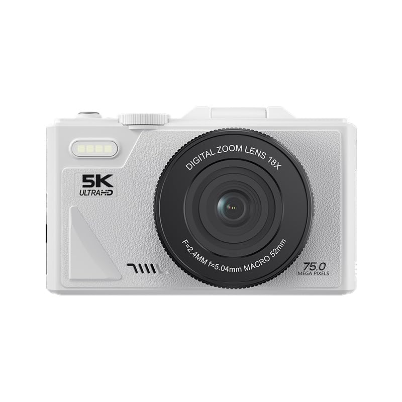 Kompaktowy aparat cyfrowy do vlogowania i podróży, rozdzielczość 5K, łatwy do przenoszenia