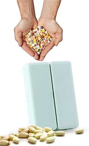 Miniatura 5 de Organizador diario de píldoras, pastillero portátil de 7 compartimentos, organizador de pastillas de viaje, diseño plegable pastillero para bolsillo