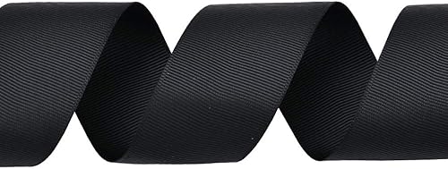 Miniatura 3 de Ribest Cinta de grogrén negra de 1 12 pulgadas, 25 yardas por rollo, para envolver regalos, manualidades, hacer arcos, coronas, accesorios para el