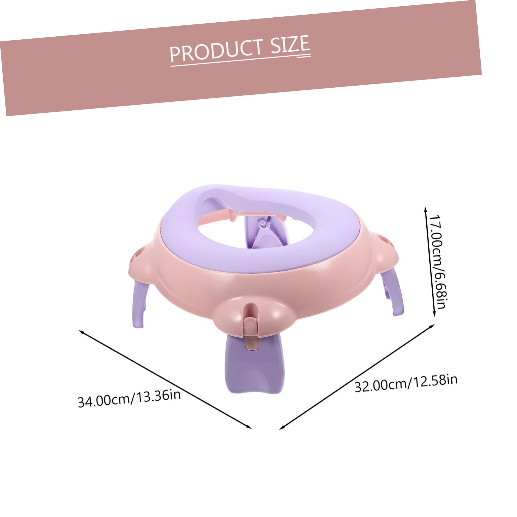 BESTonZON Portable Baby Boys and Girls Potty Travel Toilet Seat Pp Material Sturdy Easy to Store