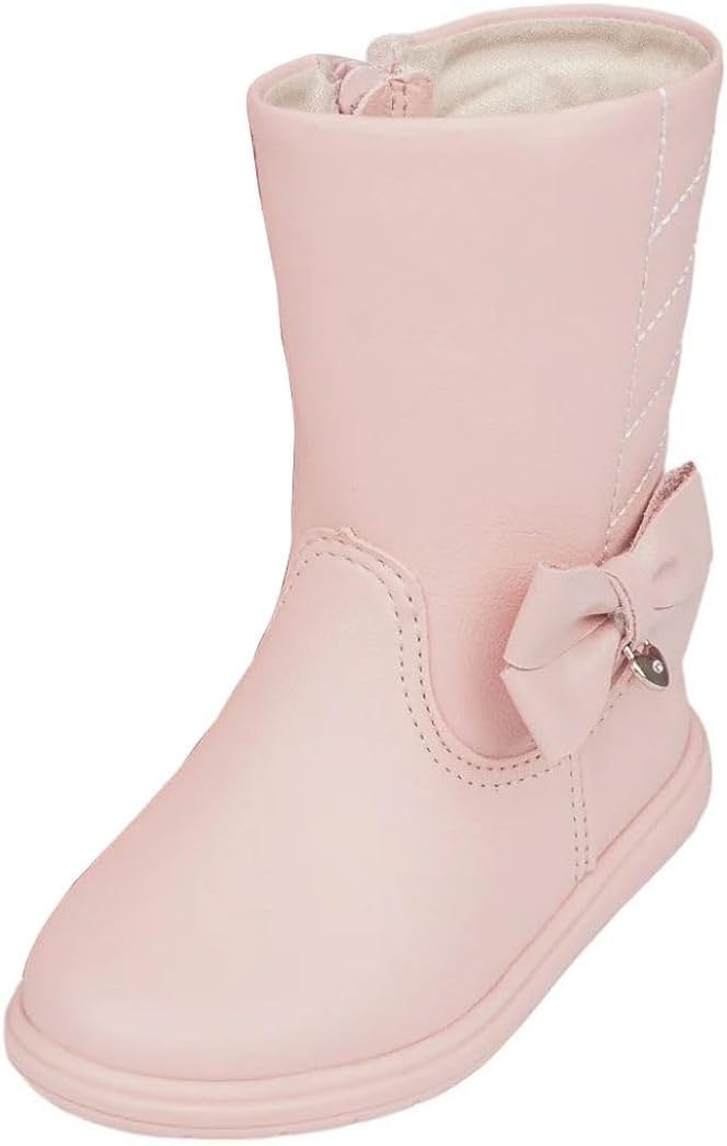 Bota Infantil Menina Conforto Laço Pampili Jujuba