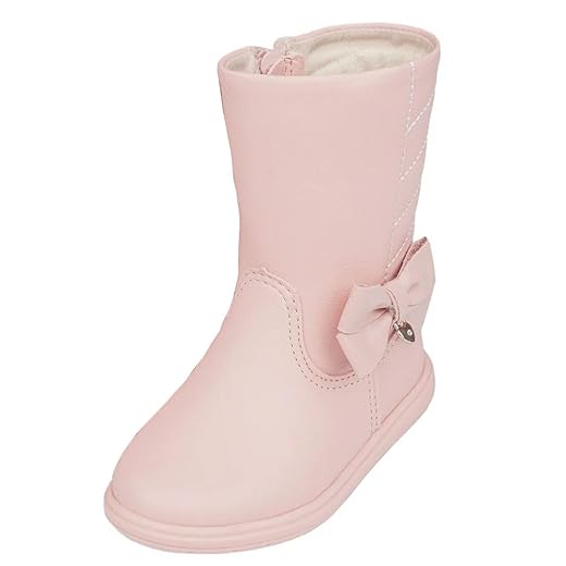 Bota Infantil Menina Conforto Laço Pampili Jujuba