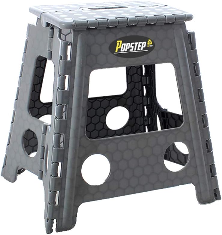 PopStep XL Large Folding Step Stool 15 inches 39cm High Anti Slip Top. Compact Folding Stool Easy To Store, Perfect Kitchen Step or Bathroom Step