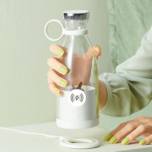 Miniatura 4 de Juiceit - Batidora portátil Appreciarel Mini licuadora portátil para batidos de frutas y batidos, 12 onzas, recargable, minicarbonato personal de