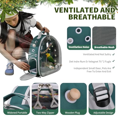 PETCUTE-Multifunktionaler-Rucksack-fur-Vogel-mit-Holzstab-Leichte-Trager-Vogel-Transporttasche-Papageien-Reiserucksack-mit-Edelstahl-Tablett-und-Stehstange-Vogel-Transportbox-Rosa | Dealmeister.io Alt tag für bilder post titel
