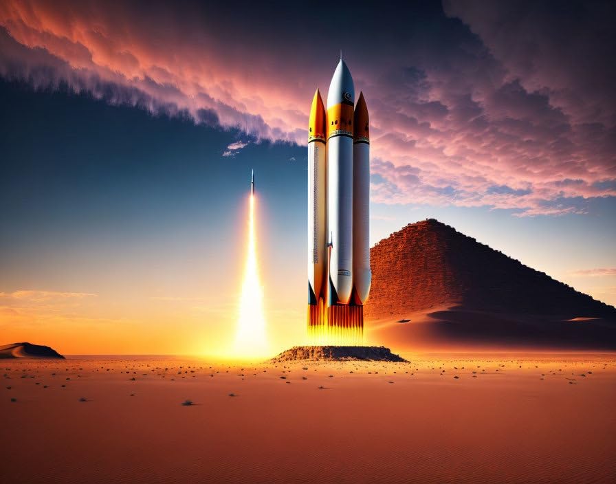 Affiche Very Tall Rocket Start pour habiller un grand mur vide sans cadre