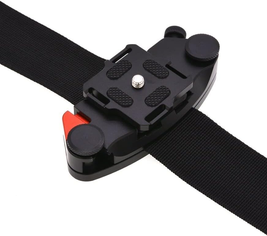 Clip A Rilascio Rapido Per Fotocamera Da Cintura/Zaino – In Lega Di Alluminio, Carico 20kg, Per Reflex E Action Cam