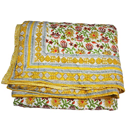Couette Kantha coton contre lit banal drapé couverture grand format