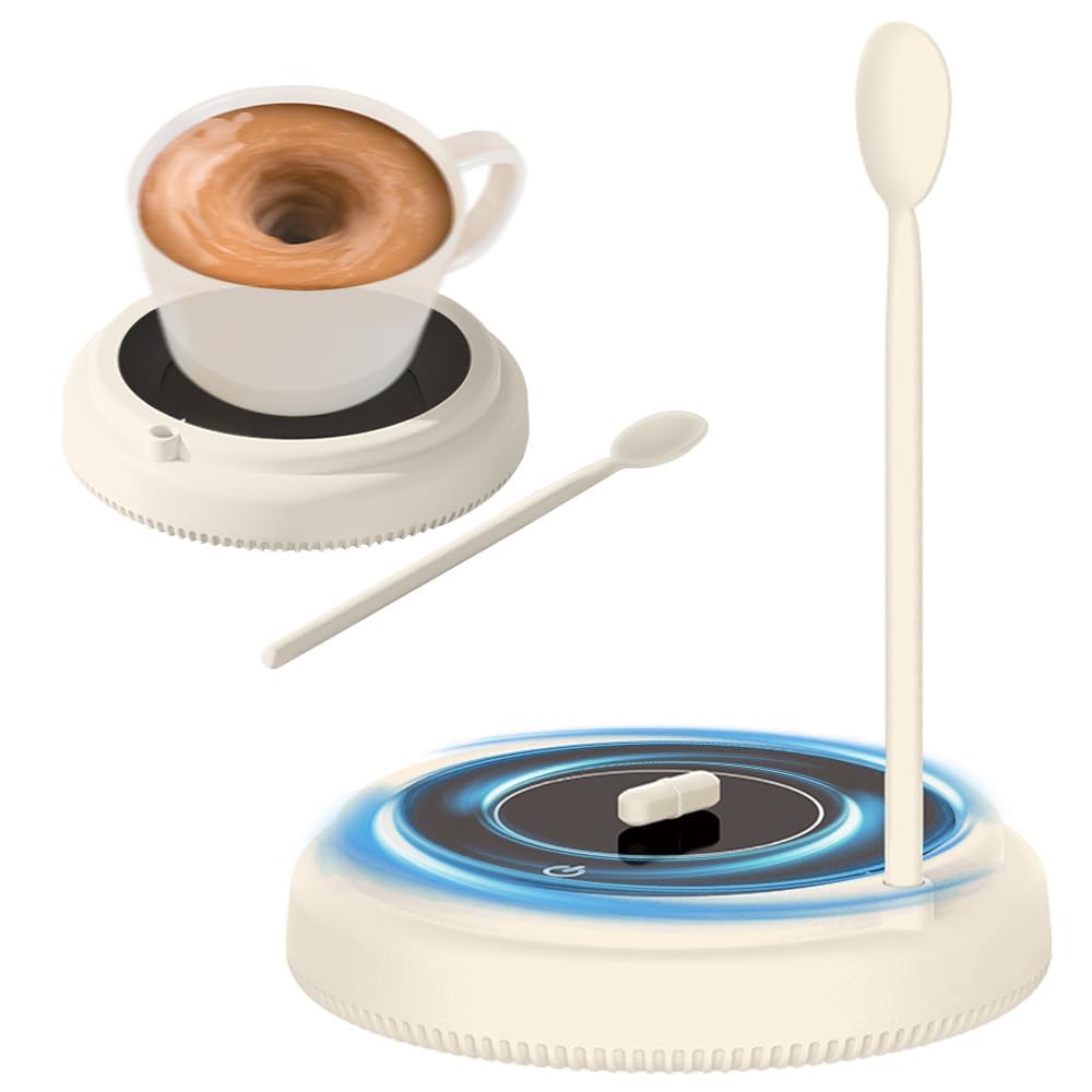 New Upgraded Automatic Stirrer, Rechargeable High-Speed Self Mixing for Various Cups, Food-grade PP Material, Ideal for Blending Coffee, Milk Powder, and Protein Shakes at Home/Office