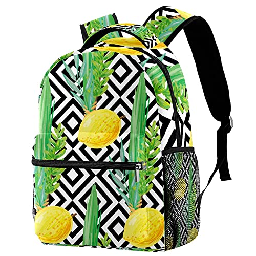 Sac à dos décontracté pour femme grande capacité jaune anti-stress