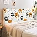 Fansu Bett Kopfteil Bezug Hussen, Drucken Staubdicht Bettkopfteil Hussen Elastische Dehnbare All-Inclusive Staubdichte Abdeckung für Schlafzimmer Bett Dekor (Tiger,180cm)