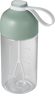 【Toffy/トフィー】 電動ドリンクシェーカー K-DK1 トルネード撹拌 プロテイン ココア 粉末ドリンク 乾電池式 365mL レトロ ペールアクア