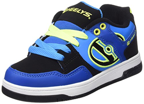 Heelys Flow, Chaussures de Sport Garçon, Bleu (Royal/Black/Lime), 33 EU