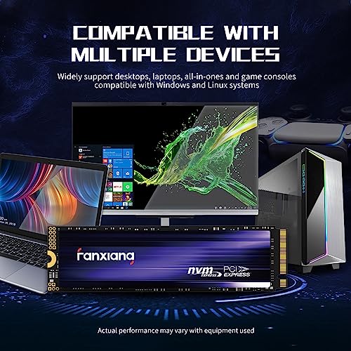 Fanxiang S880 2Tb Pcie 4.0 Nvme Ssd M.2 2280 Internal Solid State Drive - Up To 7300Mb/S, Dynamic Slc Cache, Super Fast Response, Compatible With Desktops And Laptops #TOP7