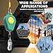 23ft Self Retracting Lifeline, 330LBS Fall Arrest Equipment, Fall Protection System with Dual Swivels, Alloy Steel Hook, & Flame Retardant Steel Wire Rope(Φ3.2mm)
