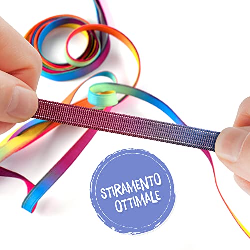 Kleintober I Premium Gomma Elastica Per Bambini, Gomma Per Saltare I Twister I Giocattoli Per Interni Ed Esterni I Nastro Arcobaleno I Con Istruzioni Per Giocare - 3