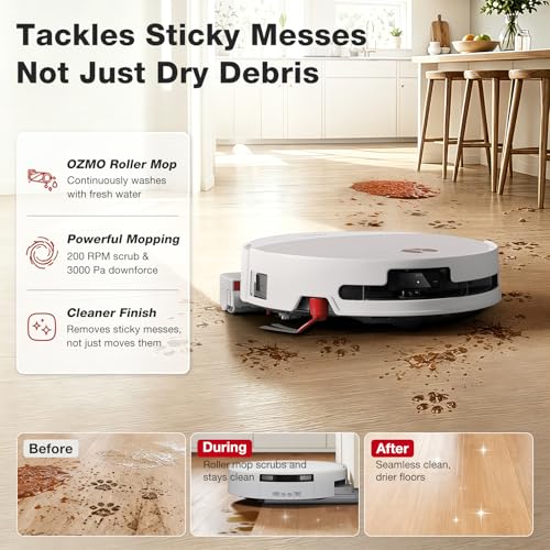 Image of Yeedi M16 Infinity Robot Vacuum and Mop, 30000Pa Suction, Self-Cleaning Roller Mop, ZeroTangle 4.0 for Pet Hair, Self-Emptying Omni Station, AI Obstacle Avoidance