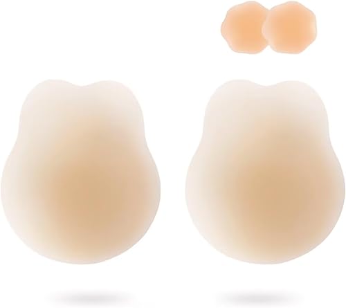 APOWUS Sujetador adhesivo con realce de realce, sujetadores adhesivos, cubiertas de pezón con elevación para vestido sin tirantes sin espalda