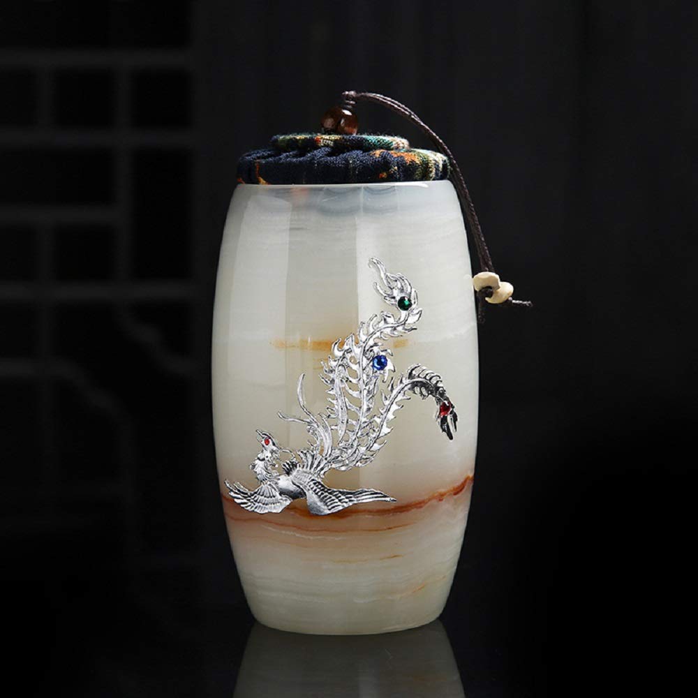 DERBUT Exquisito ataúd para Mascotas, Gato de cerámica/Mierda, Monumento de cremación de Animales y colección de lápidas/Cilindro de Sello Decorativo enterrado,X ataúdes y urnas