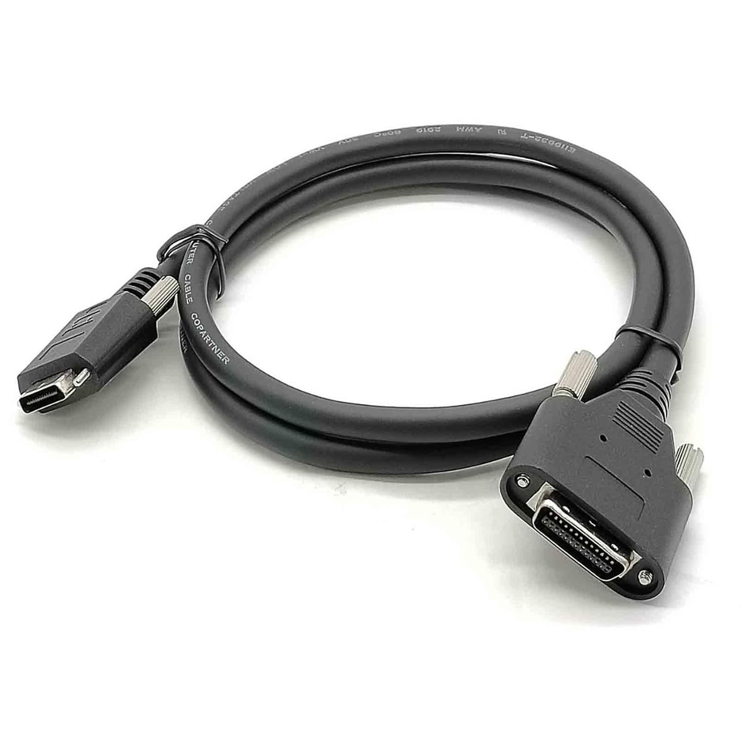 CameraLink High-Speed Signal Cable - SDR26 to MDR26 for Industrial Cameras with Drag Chain Flexibility - 1 Meter Length