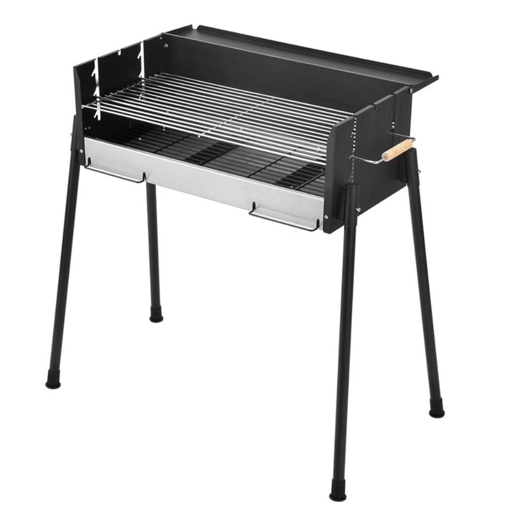 Griglia for Barbecue a Carbone Pieghevole Portatile, Resistente Cortile all'aperto e griglia da Campeggio