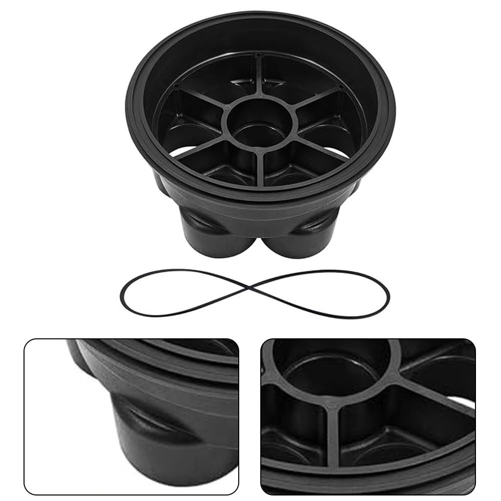 Base valvola a 6 vie da 2" compatibile con piscine Paramount, nero per parte di ricambio 005-302-4032-03, collettore di distribuzione dell'acqua facile da installare
