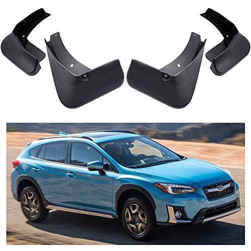 Image of Mud Flaps Splash Guard Compatible with Subaru Crosstrek 2018-2023 | Front Rear Mud Guards Set of 4, Black