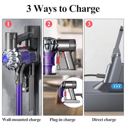 Professional 8500mAh V8 Battery Replacement for Dyson V8 Animal Absolute Motorhead Fluffy Handheld/Stick Cordless Vacuum Cleaner Li-ion 215681 SV10 967834 05 Battery 3 Filters and 3 Screws Included