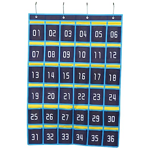 DOITOOL Reversible Wall Hanging Storage Bag Phone Pockets Bag for Classroom and Home