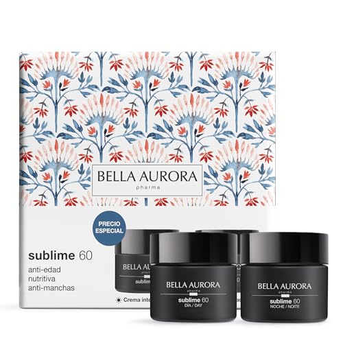 BELLA AURORA - Pack Sublime 60, Crema Intensiva Día 50 ml + Crema Renovadora Noche 50 ml, Tratamiento Antiedad, Piel Madura, Redefine Contorno Facial, Mejora Firmeza, Aporta Luminosidad, +60 Años