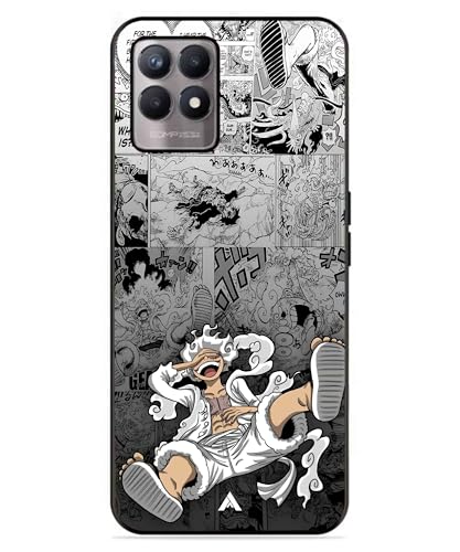 Image of Premium Anime 2 Case for Realme 8 Pro (Glossy Finish) Soft-Touch Metal TPU Back Cover, Shockproof, Designer, Aesthetic Mobile Phone Case