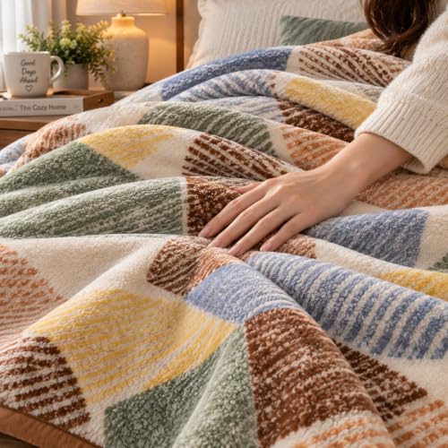 Image of ABRAZO Dreamy Wrap Mink Blanket for Double Bed | 570 GSM 3 Kg Single Ply | Ultra Soft Warm Blanket for Winter & AC Room | Quilt /Comforter /Dohar | 220 x 240 Cm