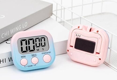 Miniatura 7 de Paquete de 4 temporizadores digitales de cocina, interruptor de encendidoapagado, pantalla LCD grande, alarma fuerte y soporte de respaldo