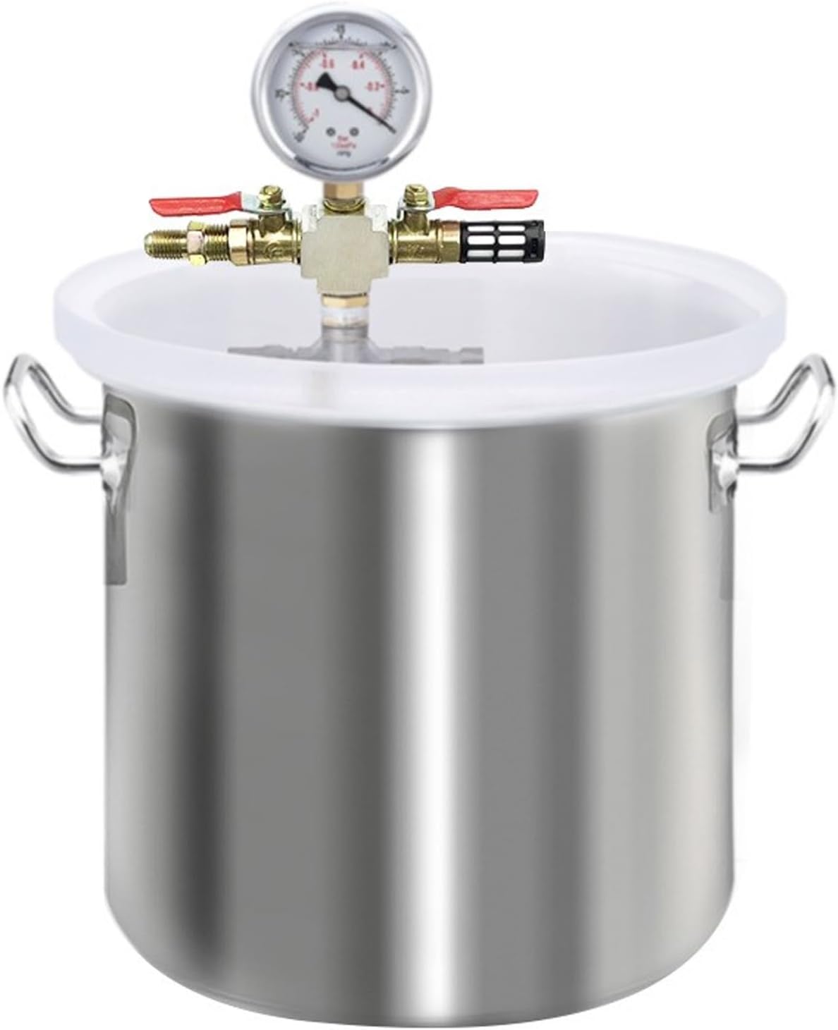 Large Vacuum Chamber for Diy Resin Casting, 26 20 19 13 9 6 5.5 3 2 Gallon Vacuum Degassing Chamber Kit with Acrylic Crystal Lid & 1.5m Long Hose, for Wood Stabilizing/Epoxy/Degassing Silicone/Plaster