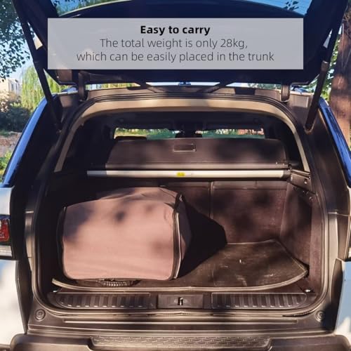 BOOMLATU 2 Man Inflatable Car Rooftop Tent - Portable, Easy Set-up, Four Season, Waterproof & Sun Resistant Camping Dome Tent - Suitable for SUVs, Trucks & Universal Auto Self-driving Tours - Image 5