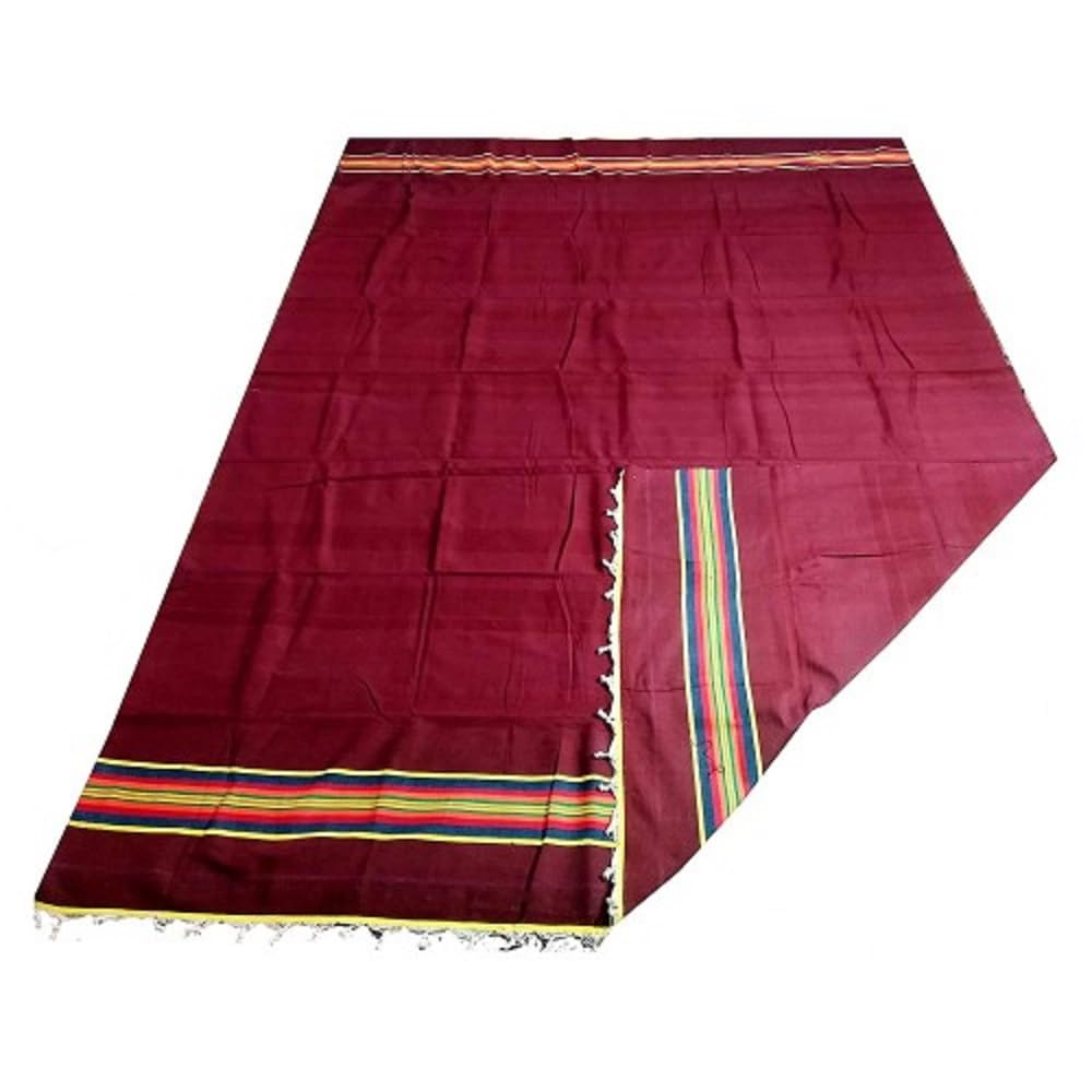 AYUS Cotton Solapuri Carpet/Galicha Rug Dari - 1 (Multicolor, Extra Large, Size 72 Inch X 120 Inch) (8 X 15 Feet, Marron)