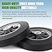 AR-PRO (2-Pack) 10'' x 2'' Flat Free Solid Rubber Tire and Wheel, 3/4
