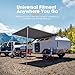 SanHima Vehicle Awning 4.6ft x 6.6ft - Roof Rack Pull Out Side Awning 30ft² Sun Shade UPF50+ Weatherproof for Camping Car SUV Truck Van