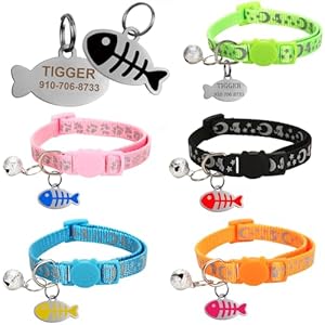 Zadl Reflektierendes Katzenhalsband mit ID-Tag