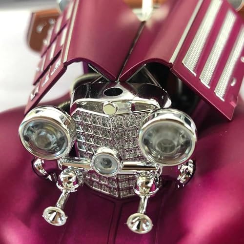 Image of 1:24 Benz 500K Toy Car Model, Diecast Collectible Pull Back Model Car with Sound and Light, Retro Classic Car Toy Gift Vehicles for Adults, Kids, Boys, and Girls (Pink)