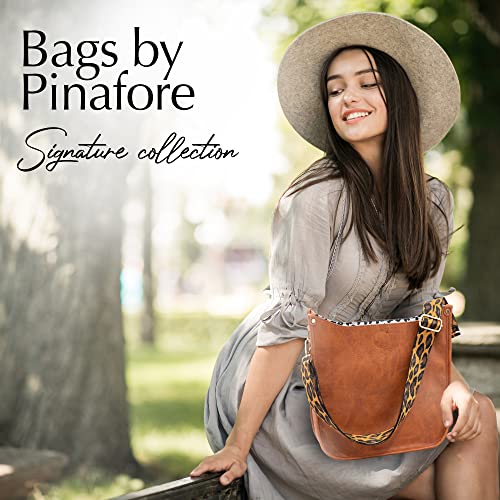 Pinafore Vegan Leather Crossbody Fashion Shoulder Bag with Adjustable Strap2