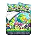 Funda nórdica Shuoshuo 3D de microfibra suave funda de edredón Super Mario...