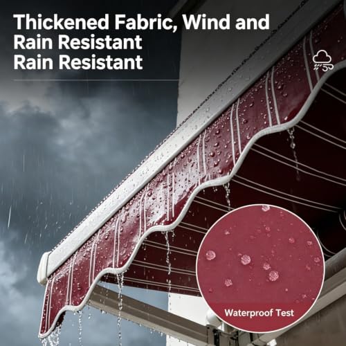 Couverture de porche imperméable et store banne rétractable étanche pour abriter la terrasse - 6