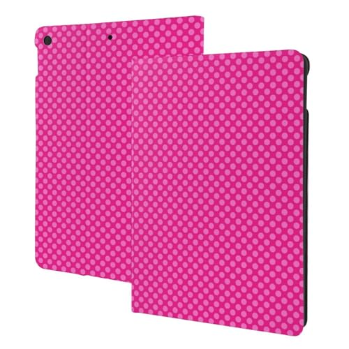 Protection iPad 8e génération antichoc étui rose à pois qui évite les rayures de l'écran