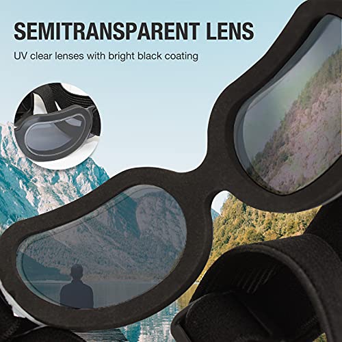 NAMSAN Small Dog Goggles UV Protection Adjustable Clear Doggy Sungalsses Easy Wear Windproof Motorcycle Puppy Glasses… - Image 2