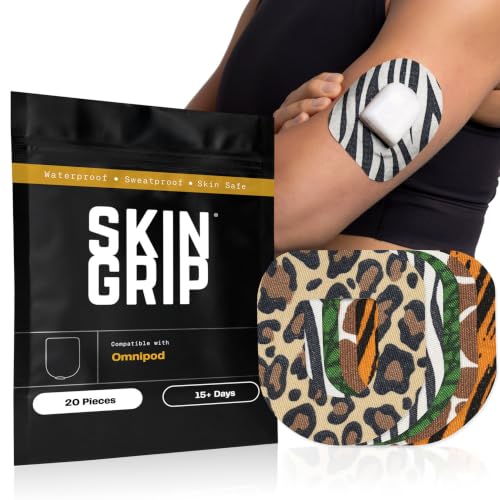 Skin Grip Insulet Omnipod 5 Adhesive Patches, (Also Fits Omni Pod Dash)