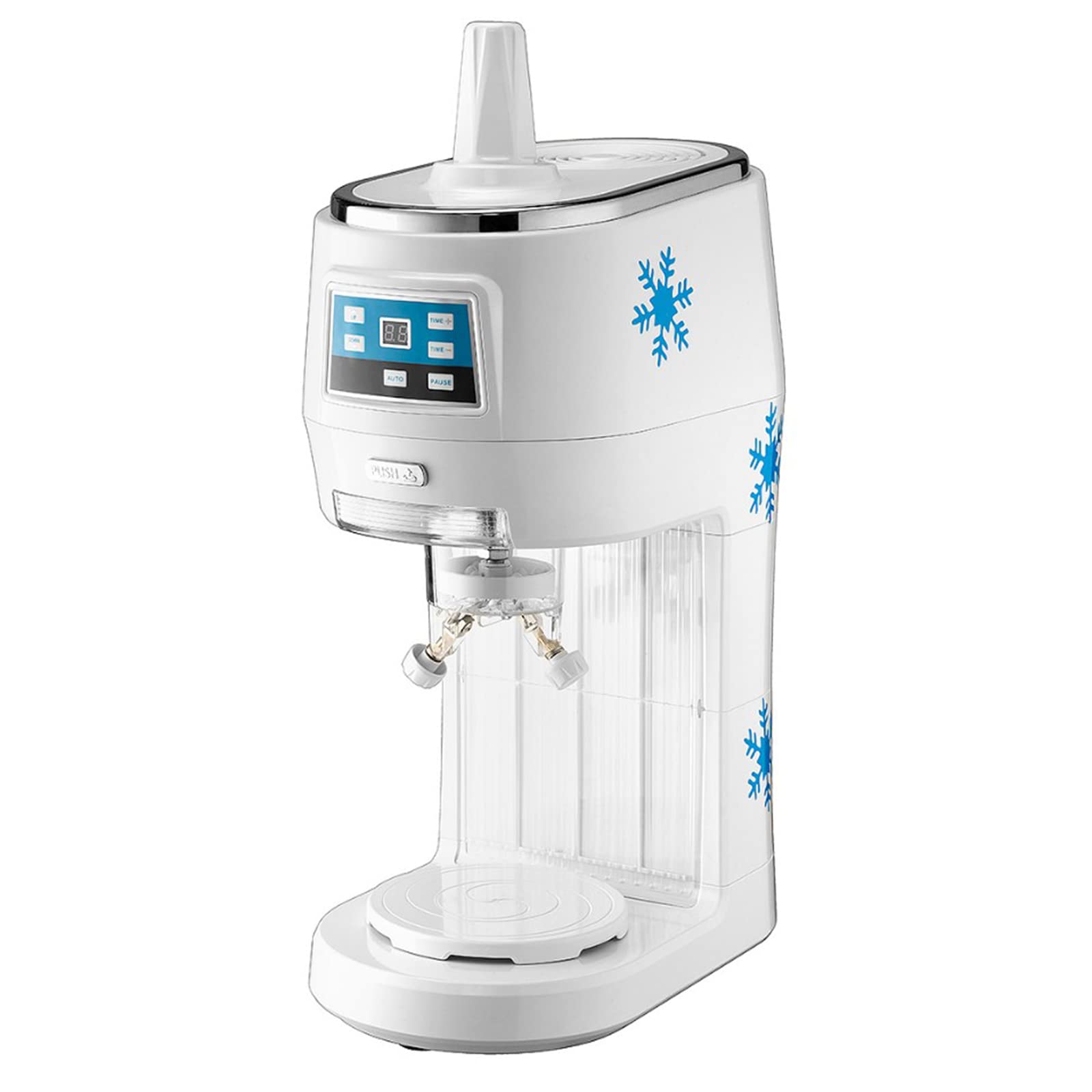 Creatore Automatico di Coni di Neve da 300 W, tritaghiaccio Commerciale, Spessore 1400 Giri/min Regolabile, Macchina per la rasatura del Ghiaccio, Macchina per la rasatura del Ghiaccio