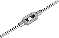 Vista 7 de uxcell Mango de llave de grifo ajustable, para grifos métricos M1-M8 W1/16-1/4, soporte de rosca, herramienta de roscado manual para reparación