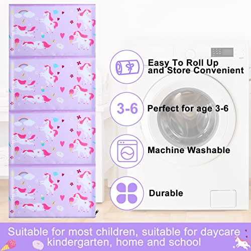 Image of Shellwei Vinyl Nap Mat Kid Preschool Daycare Sleep Mat,Unicorn