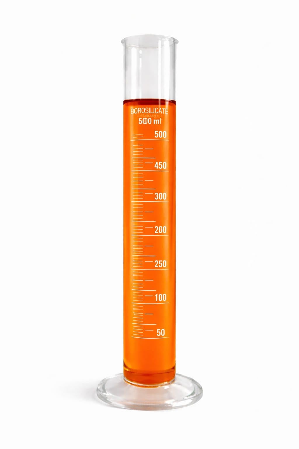 Borosilicate 3.3 Glass Graduated Measuring Cylinder 500ml Round Base Pack of 1 for Laboratories, Classrooms Educations or Use-image-49
